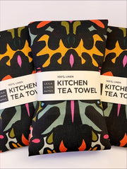 Damask Tea Towel, warm