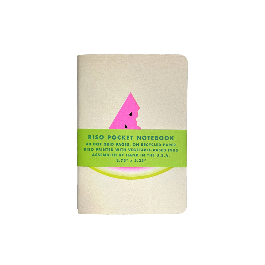 Riso printed pocket notebook
