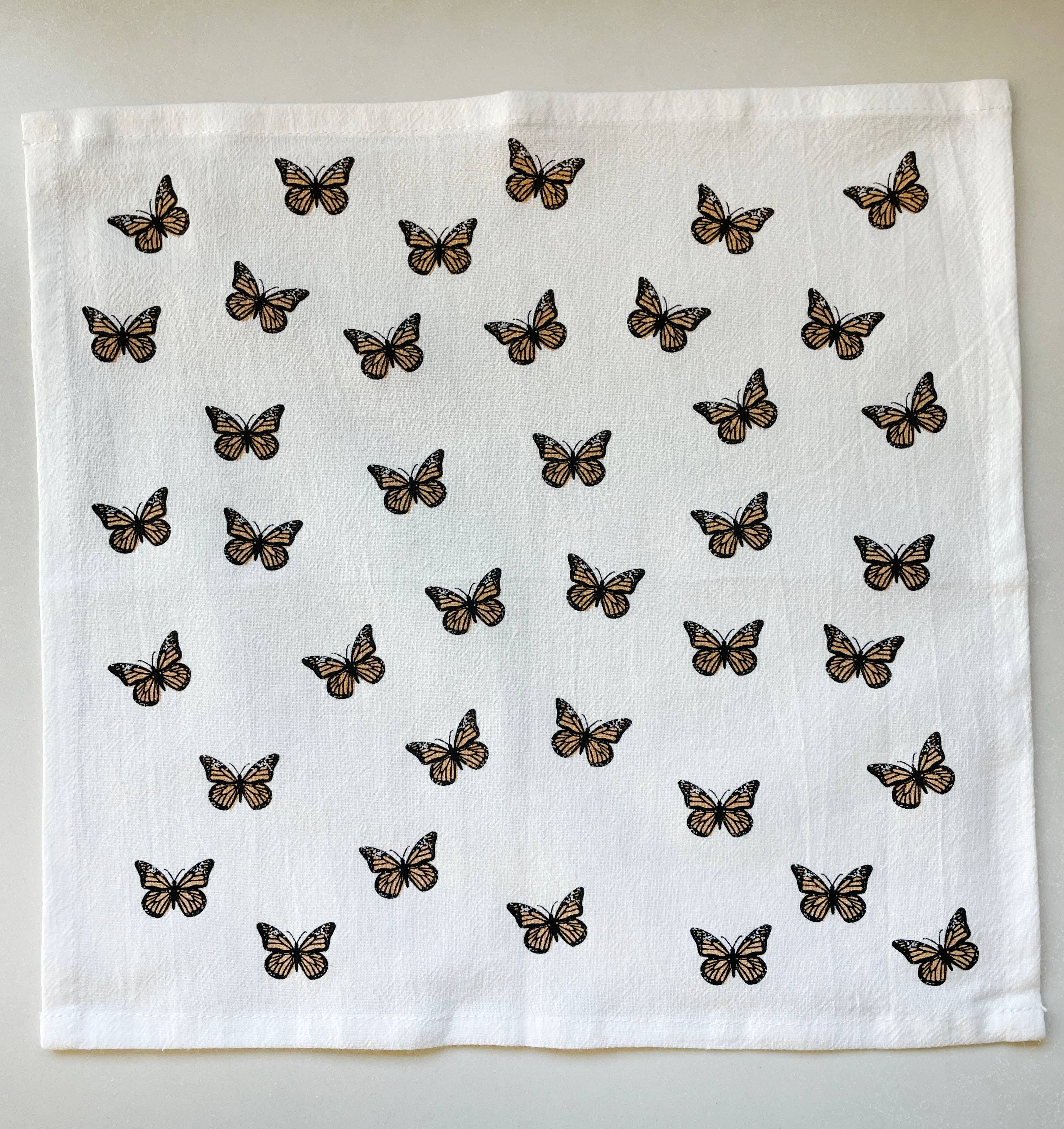 Cotton cloth napkins SET OF 4 -Butterfly
