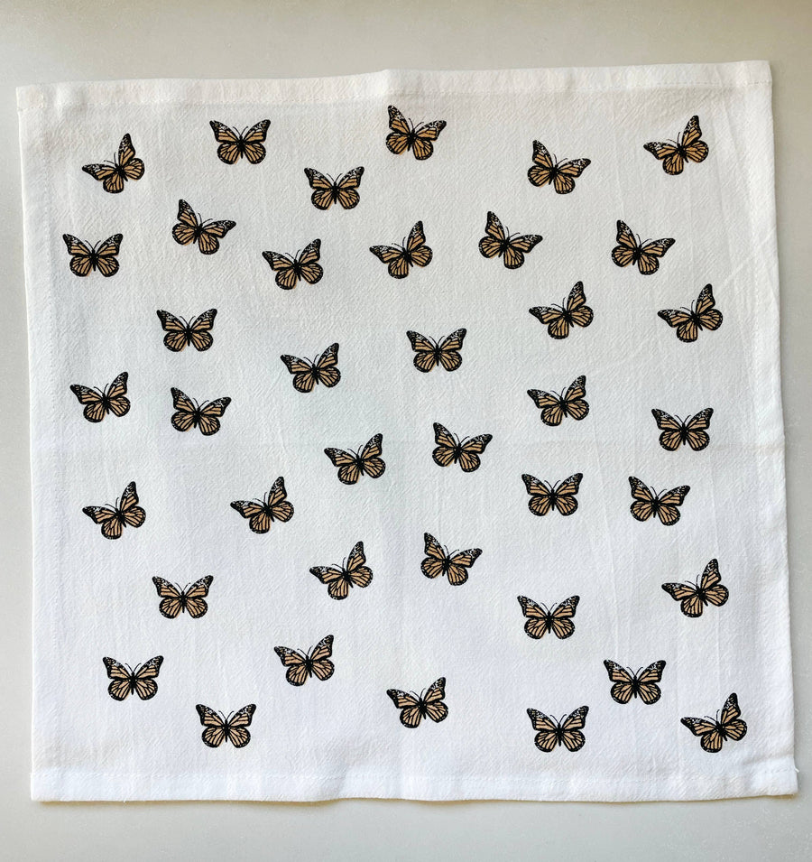 Cotton cloth napkins SET OF 4 -Butterfly