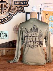 Keep Florida Wild L/S Dry-Fit Tee