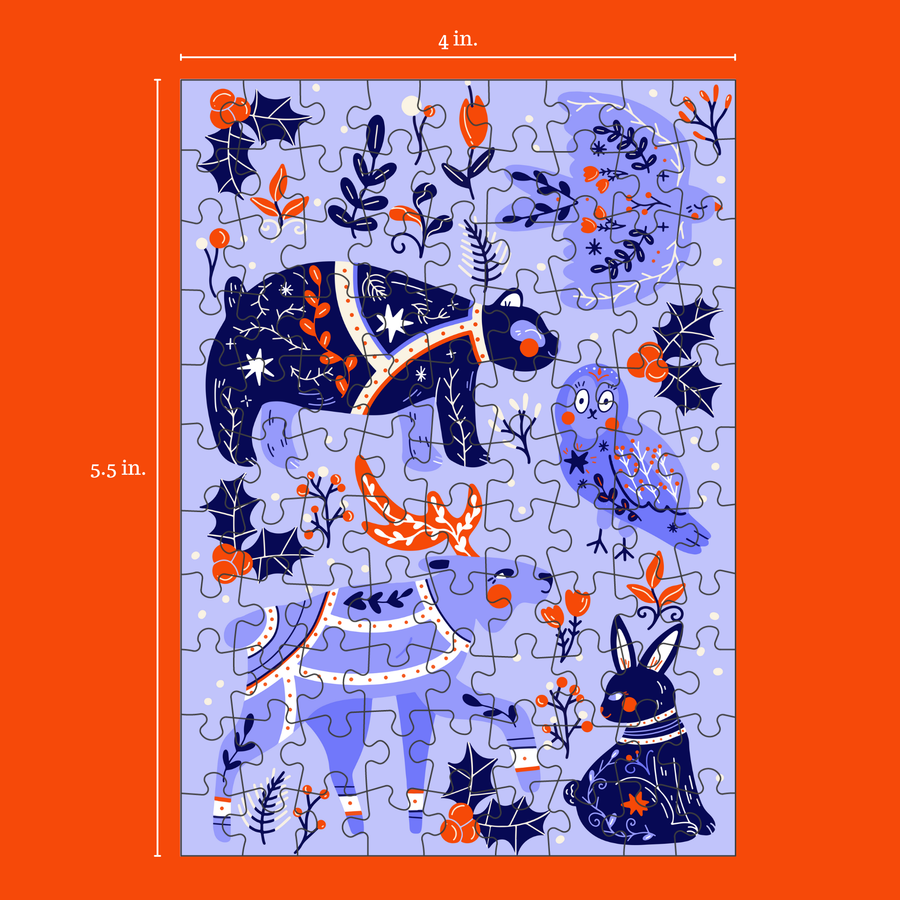 Nordic Animals | 99 Piece Jigsaw Puzzle
