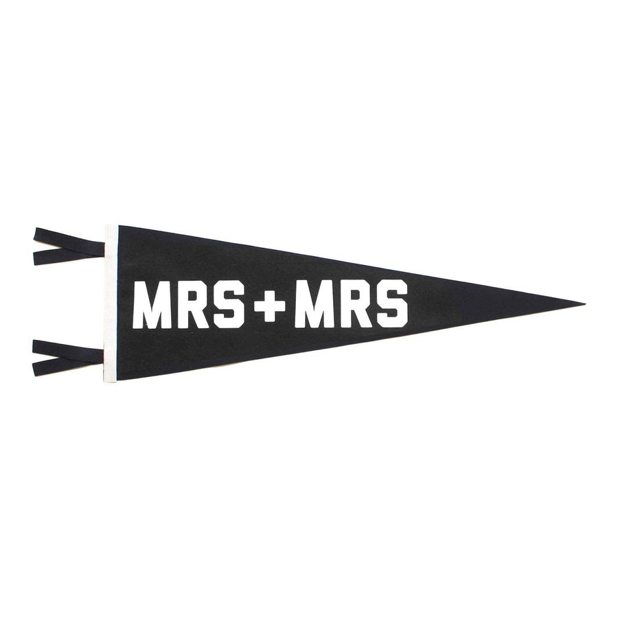 Mrs + Mrs Wedding Pennant