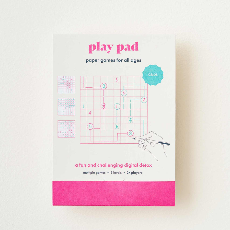 Play Pad Grid – Screen-Free Pen & Paper Games