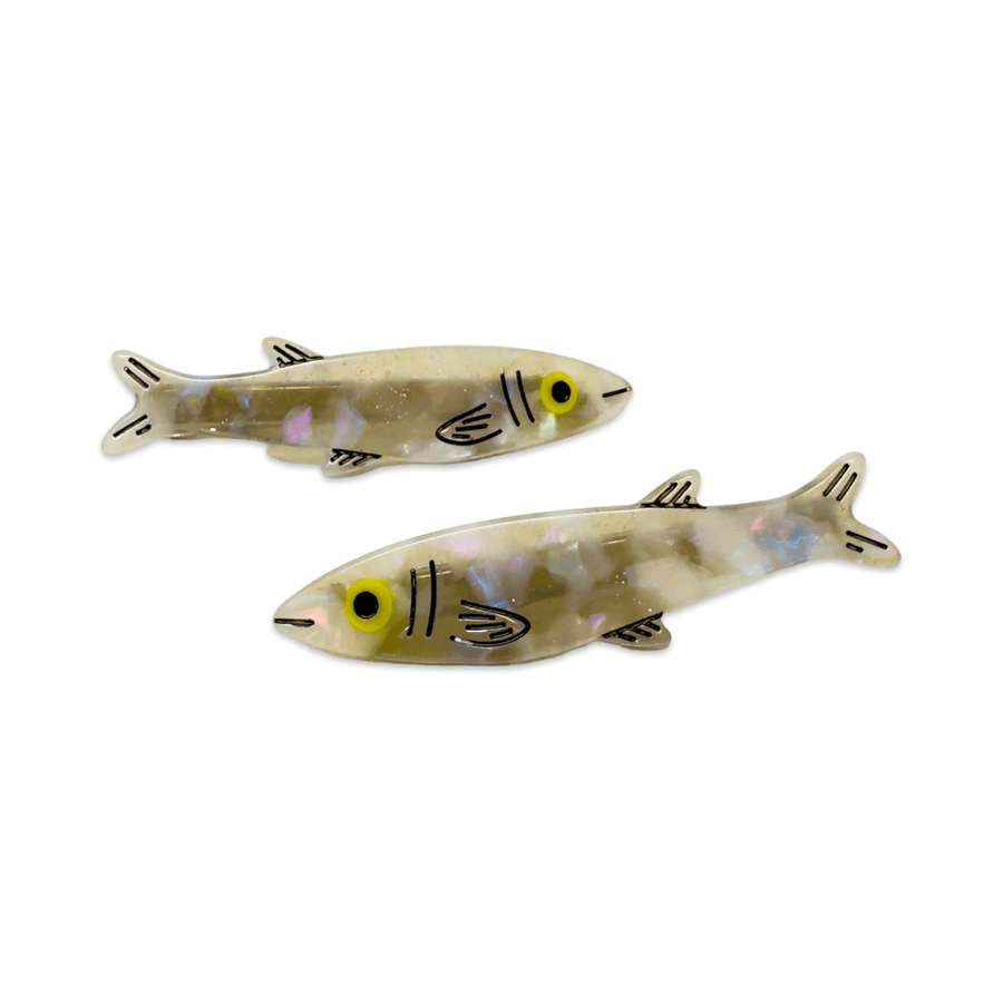 Sardine Alligator Hair Clip Set