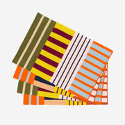 Patchwork Stripe Knit Placemat Set
