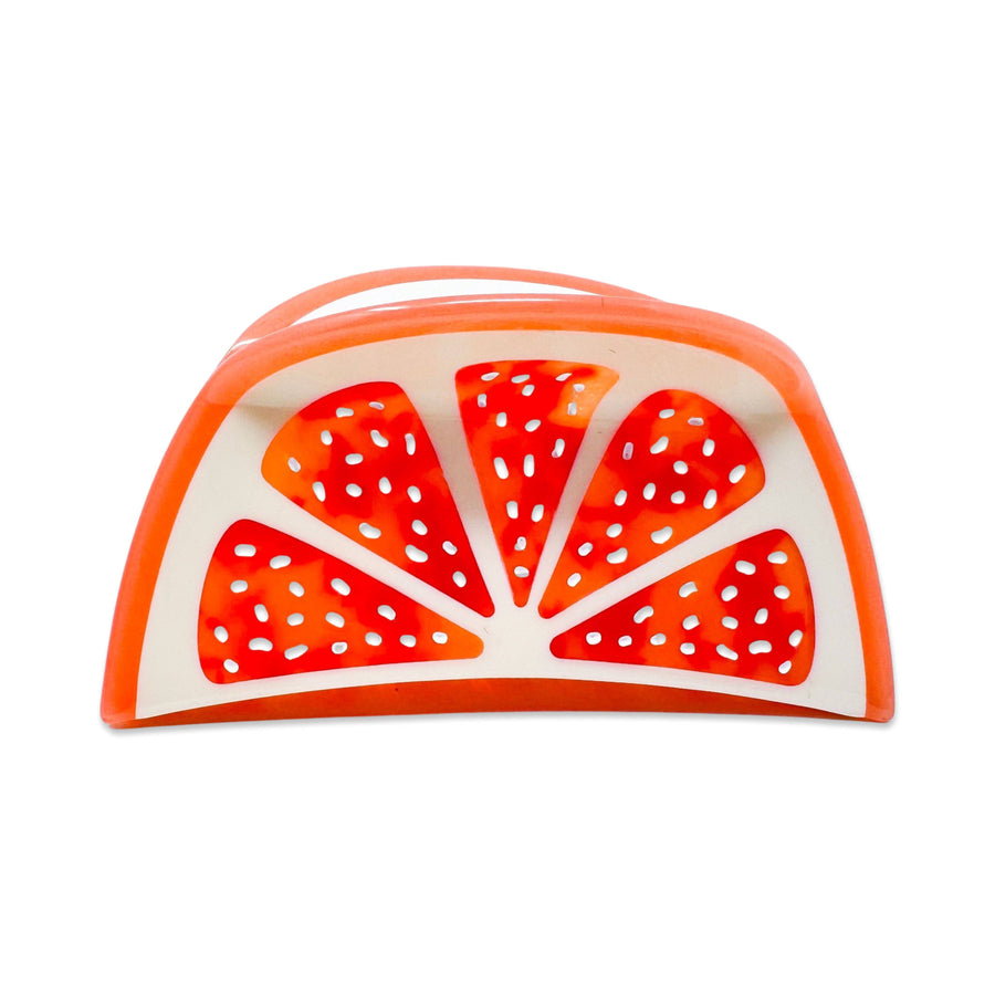 Large Grapefruit Slice Hair Claw Clip - Jenny Lemons