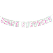 Happy Birthday banner with stars