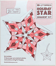 Geometric star DIY ornament kit