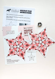 Geometric star DIY ornament kit