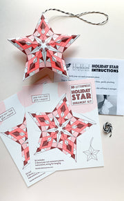 Geometric star DIY ornament kit