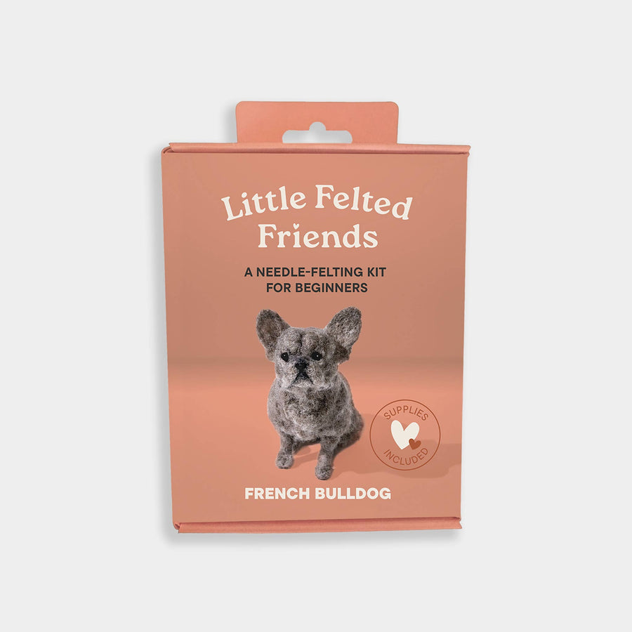 Little Felted Friends: French Bulldog (Needle-Felting Kit)