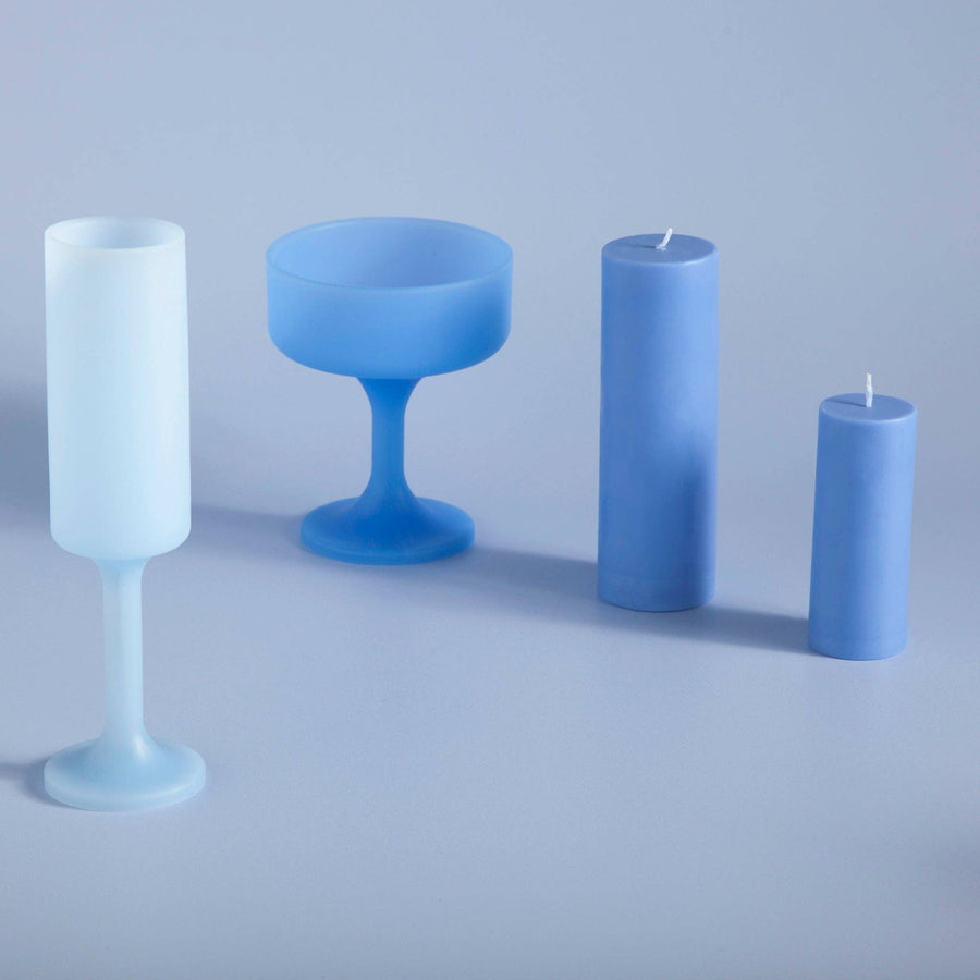 Sky + kingfisher | mecc | silicone unbreakable cocktail glasses