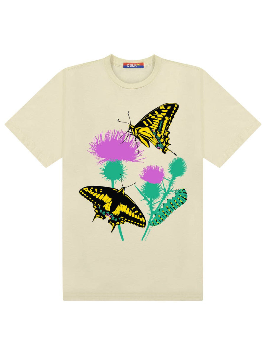 Jen Kindell Butterfly Garden Tee Cream