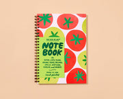 Tomato Letterpress A5 Spiral Notebook - Made in USA - Foodie, Fruit, Vegetable, Garden, Cooking, Recipe Journal - Summer, Back to School, Dinner Party, Housewarming Gift, Christmas Gift, Stocking Stuffer