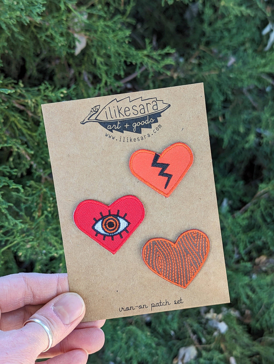 Patch | heart 3-pack