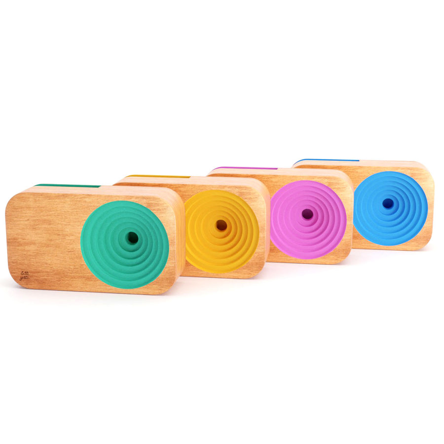 Sustainable Solid Colored Wooden Speakers