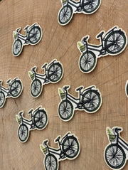 Patch | bike with fern | iron-on patch