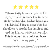 DINOSAURS Coloring + Activity: Mazes, Puzzles, Jokes + MORE