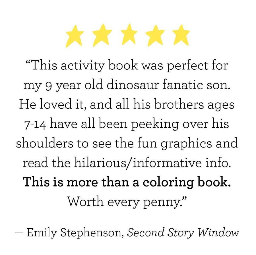 DINOSAURS Coloring + Activity: Mazes, Puzzles, Jokes + MORE