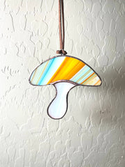 Stained Glass Magic Mushroom Ornament (Southwest)