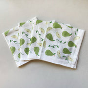 Cotton cloth napkins SET OF 4 -Pears