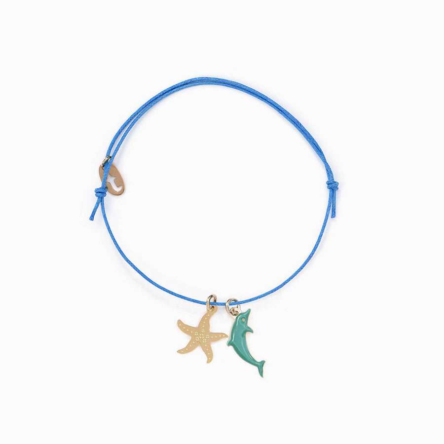 OCEAN dolphin and starfish bracelet