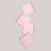 Candy Crush Linen Cocktail Napkins | Set of 4