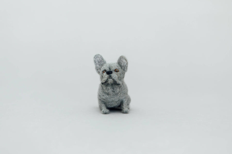 Little Felted Friends: French Bulldog (Needle-Felting Kit)