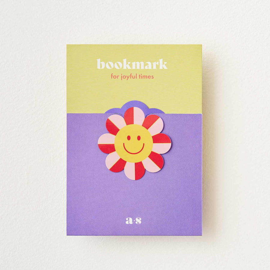 Bookmark - Smiley Flower Page Marker, 1970's retro design
