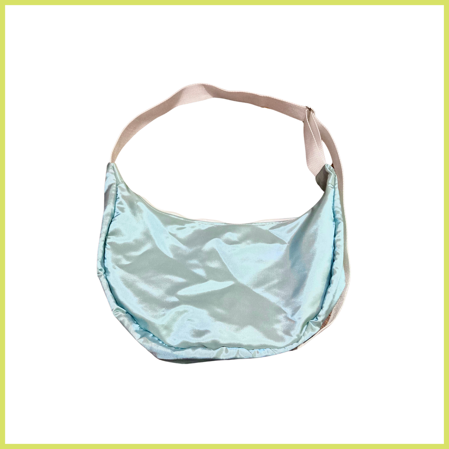 Iridescent Blue Sling Bag