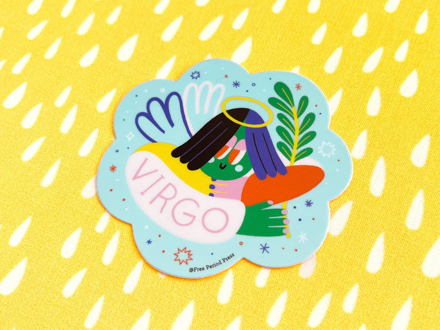 Virgo Zodiac Vinyl Decal Sticker | Calm & Organized