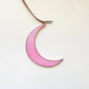 Stained Glass Crescent Moon 4"