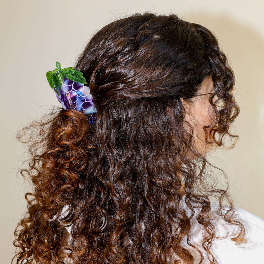 Large Grapes Hair Claw Clip