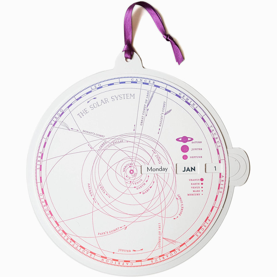 Solar system perpetual calendar