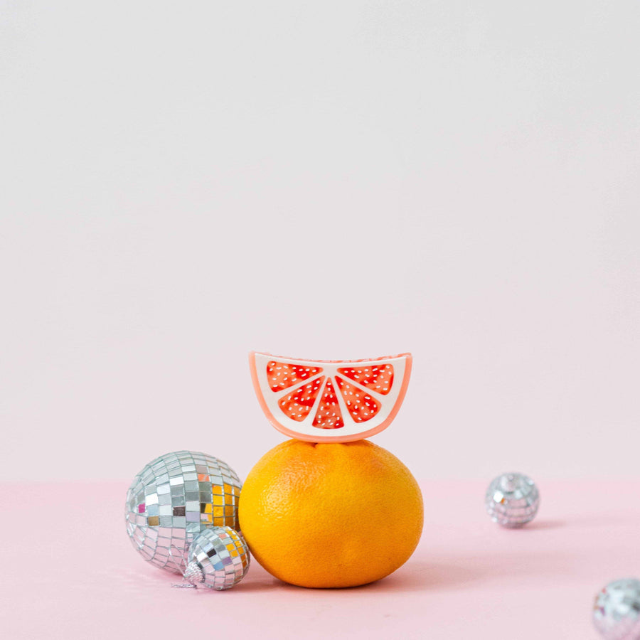 Large Grapefruit Slice Hair Claw Clip - Jenny Lemons