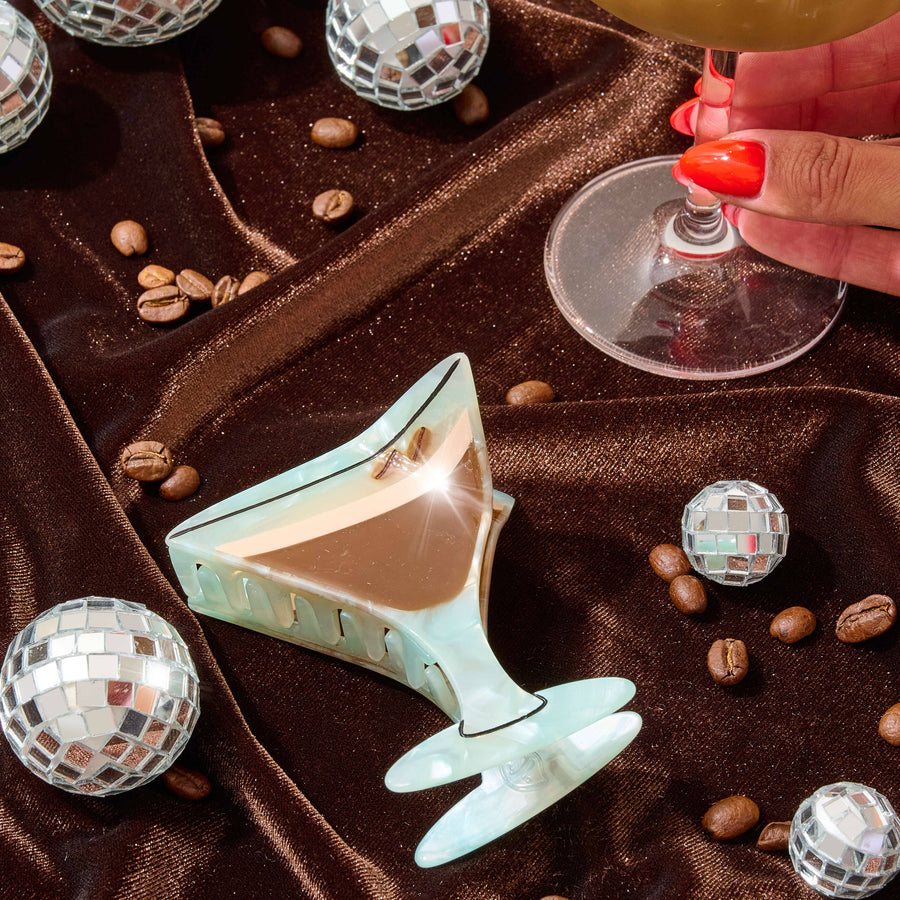 Large Espresso Martini Hair Claw Clip