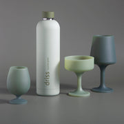 Sage + olive | stemm | silicone unbreakable wine glasses