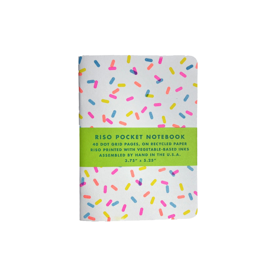 Riso printed pocket notebook