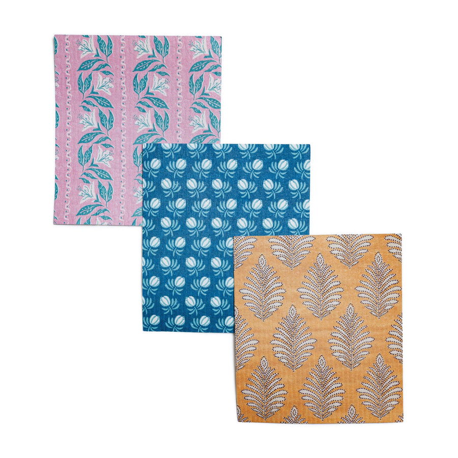 Swedish Dishcloth 3- Pack- Block Print