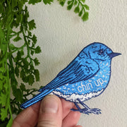 Patch | chin up bluebird