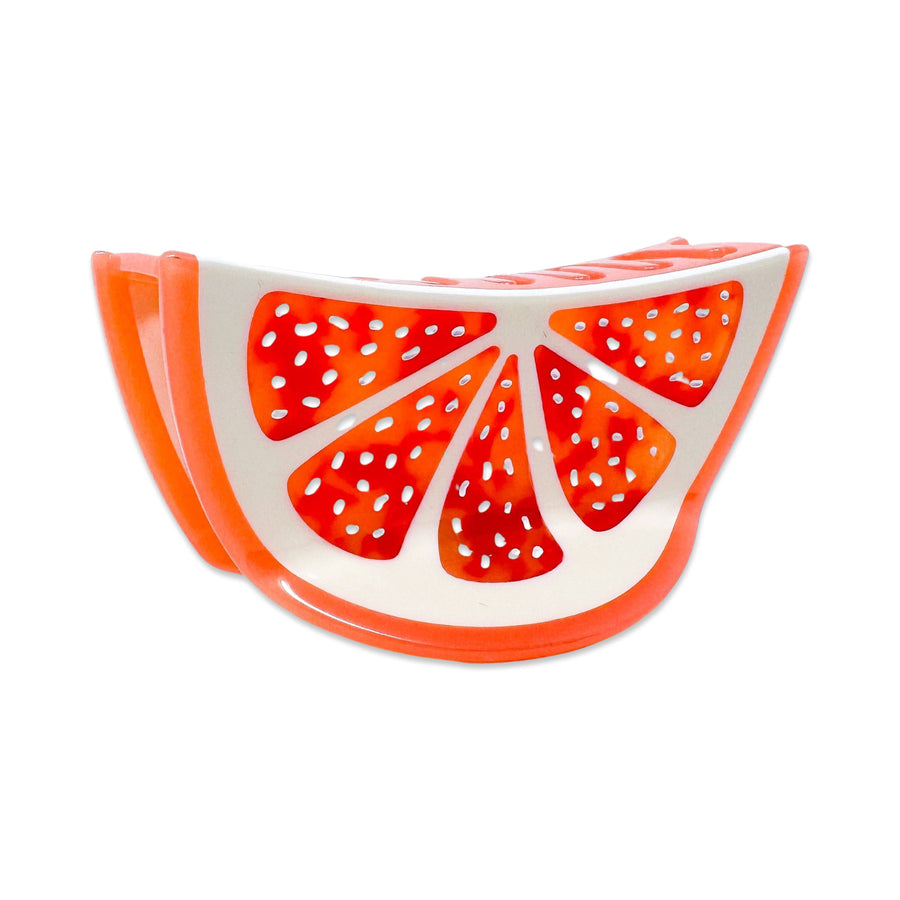 Large Grapefruit Slice Hair Claw Clip - Jenny Lemons