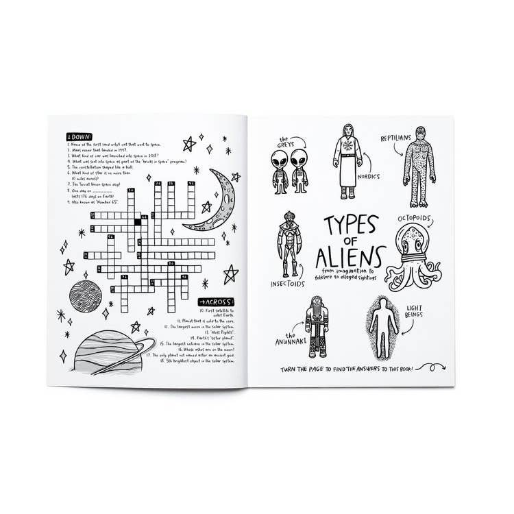 SPACE, Above & Beyond Coloring, Activity, Jokes, DIY + MORE