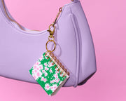 Letterpress Mini Notebook Bag Charm—Aster (Floral)
