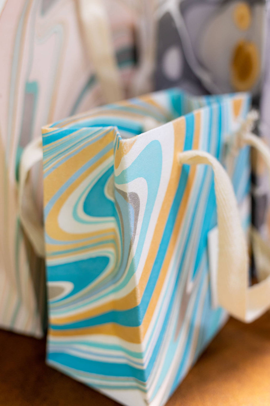 Hand Marbled Gift Bags (Small) - Luxe