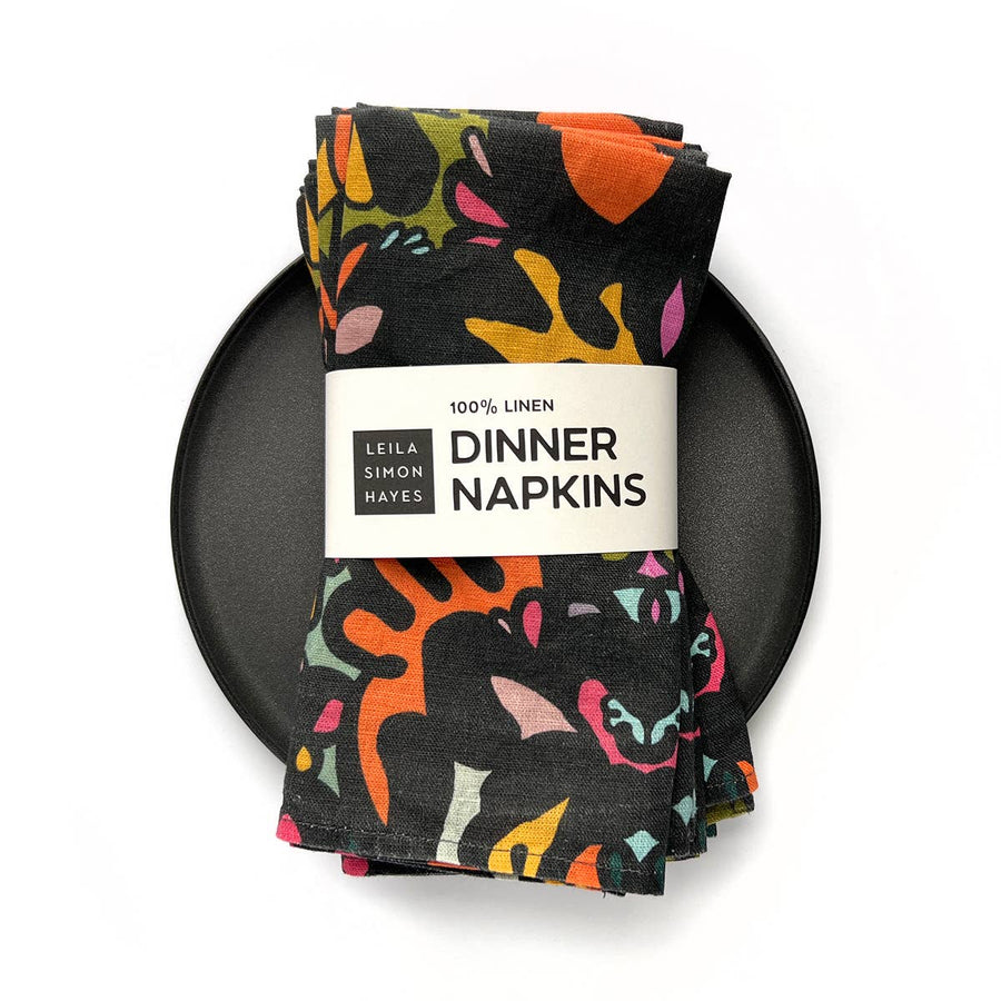 Dream linen napkin, warm, SET OF 4