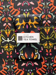 Damask Tea Towel, warm