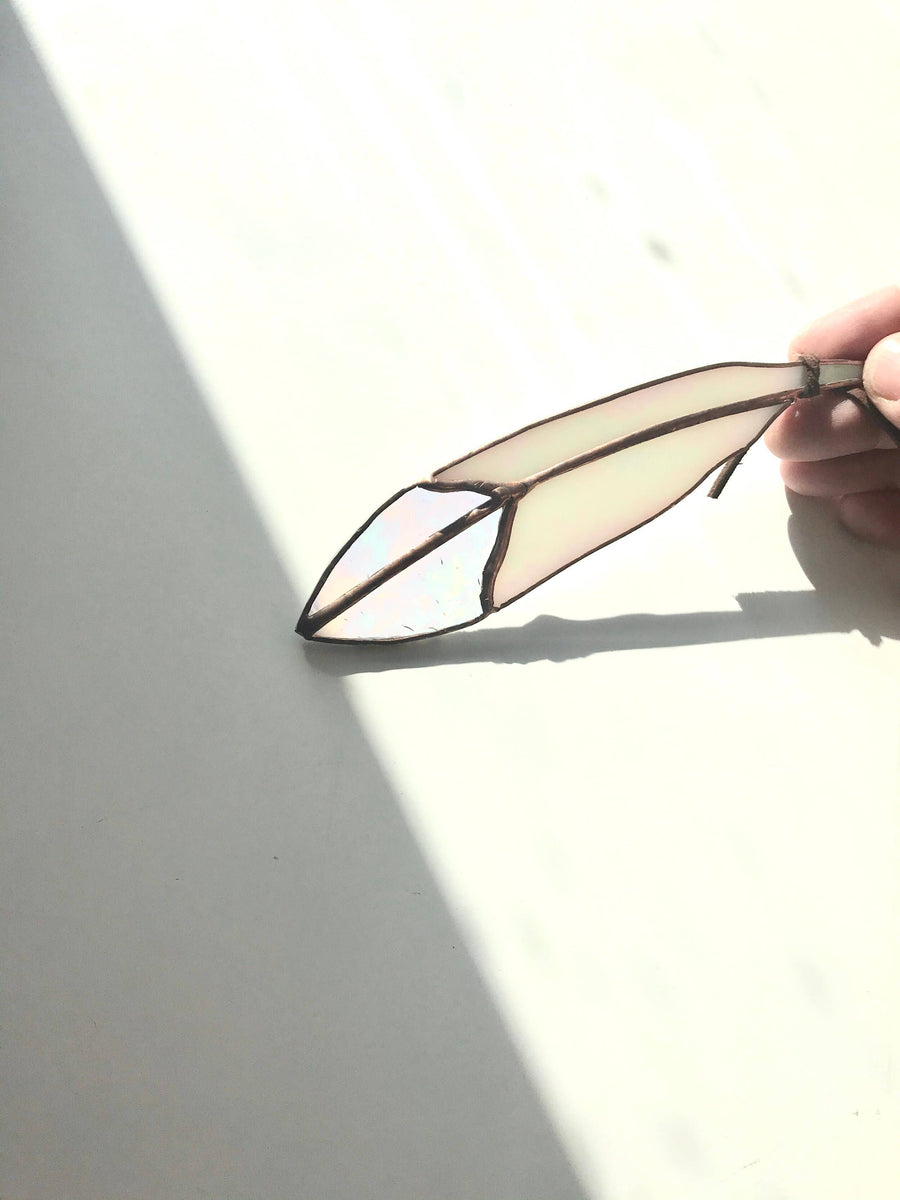 Stained Glass Mini Classic Feather (White Collection)