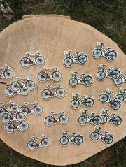 Patch | bike with fern | iron-on patch