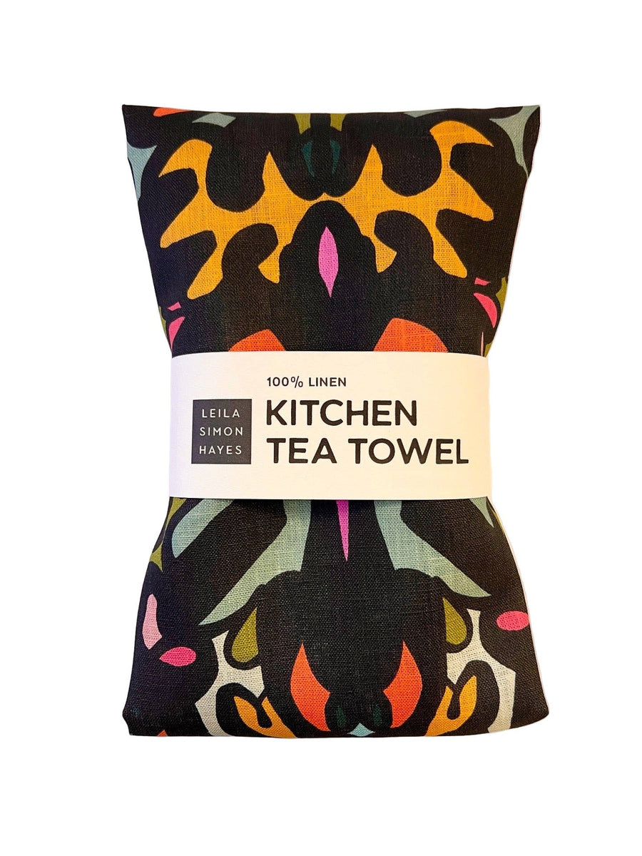 Damask Tea Towel, warm